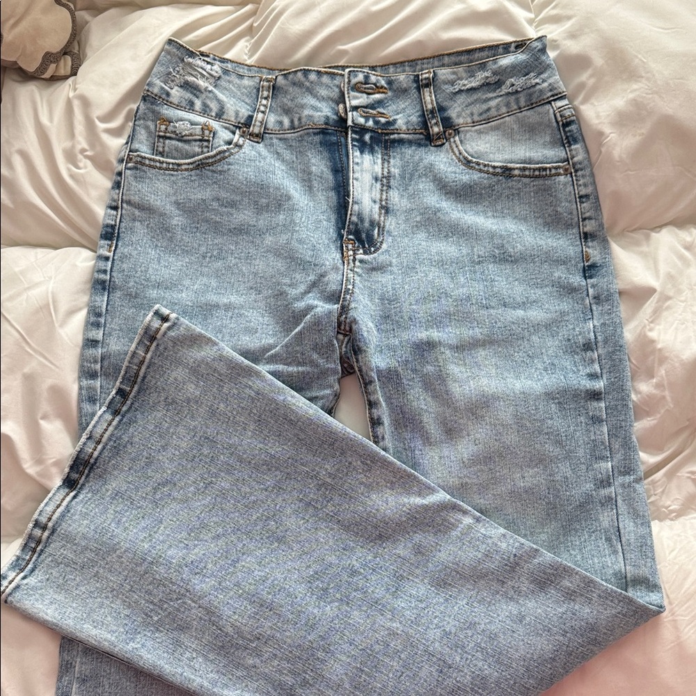 Light Blue Flare Women's Jeans